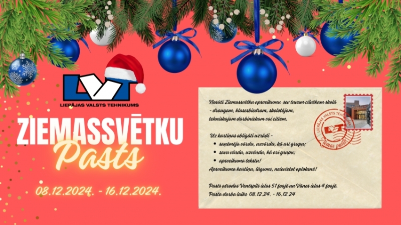 Ikgadējais Ziemassvētku pasts atgriežas LVT foajē!