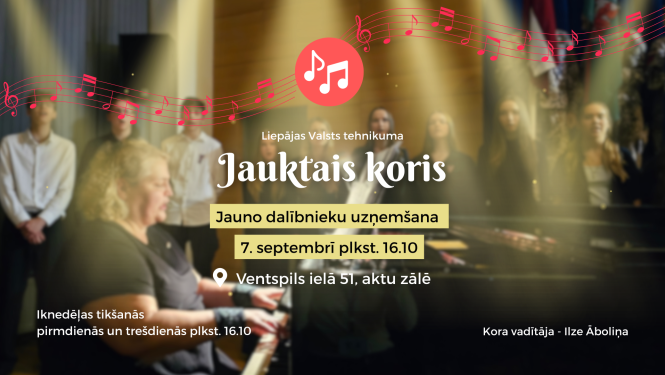 Aicinām pieteikties LVT Jauktajam korim