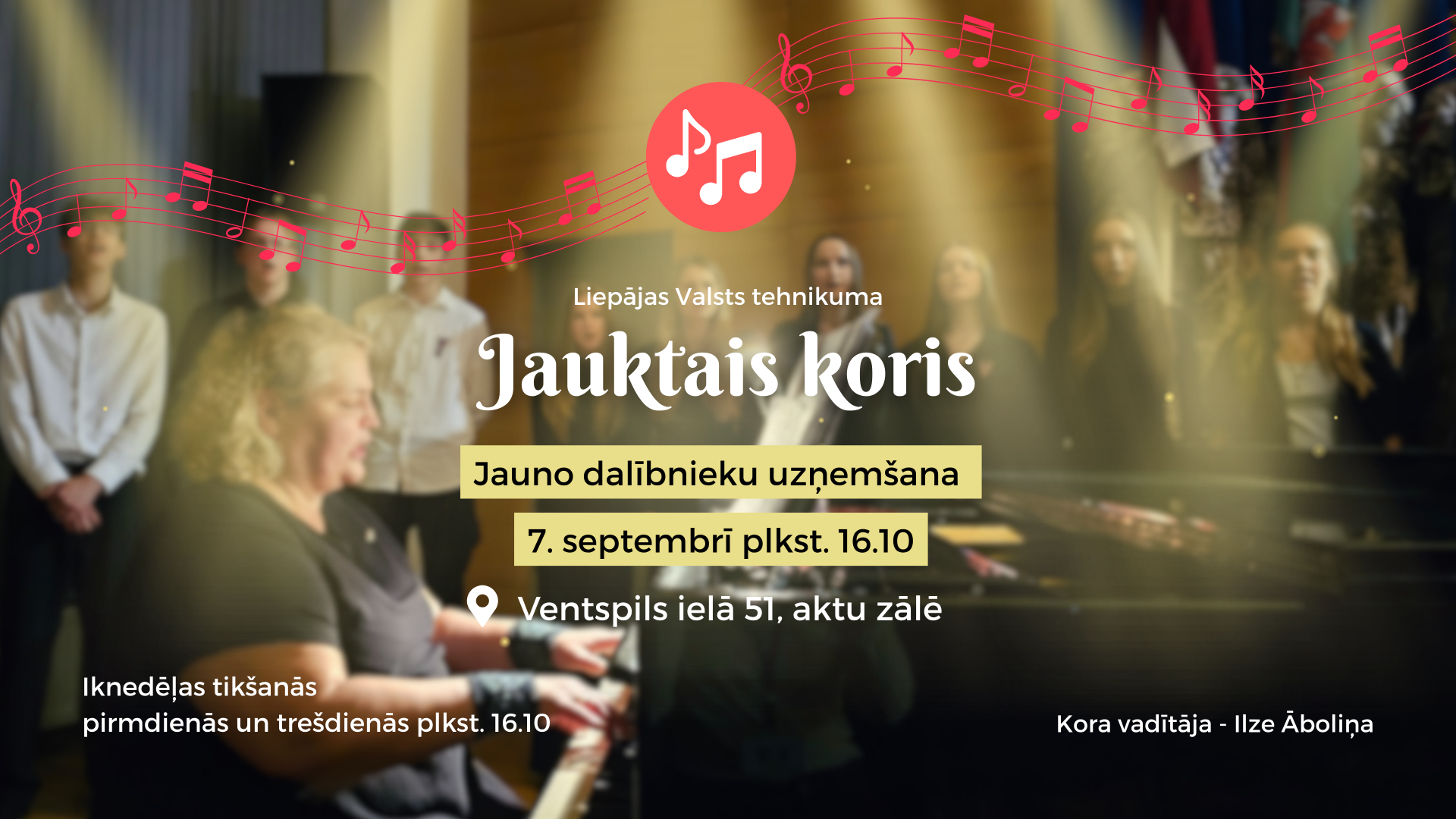 Aicinām pieteikties LVT Jauktajam korim