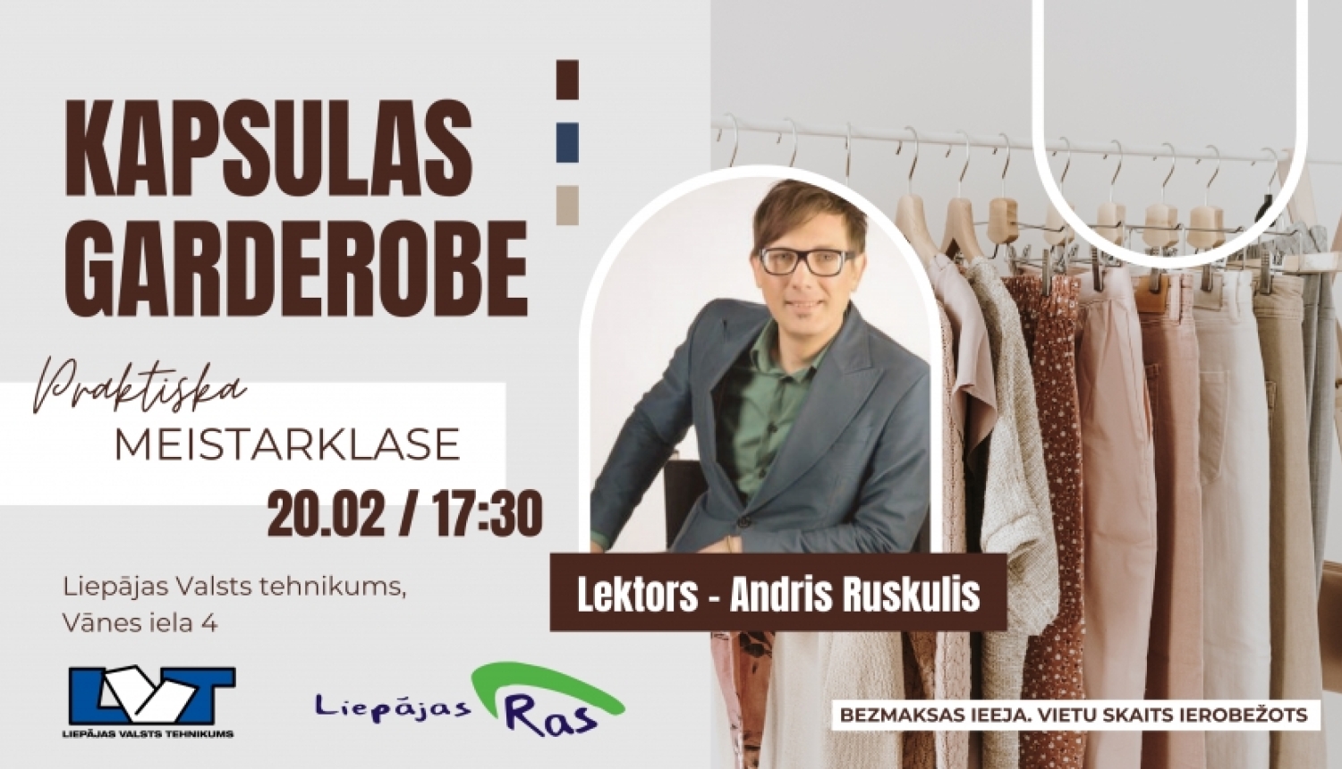 LVT Ekopadome aicina uz meistarklasi "Kapsulas garderobe"