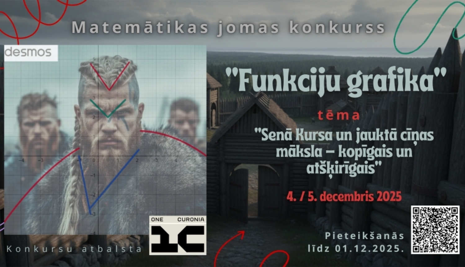 Aicinām jauniešus ņemt dalību Matemātikas jomas konkursā “Funkciju grafika”