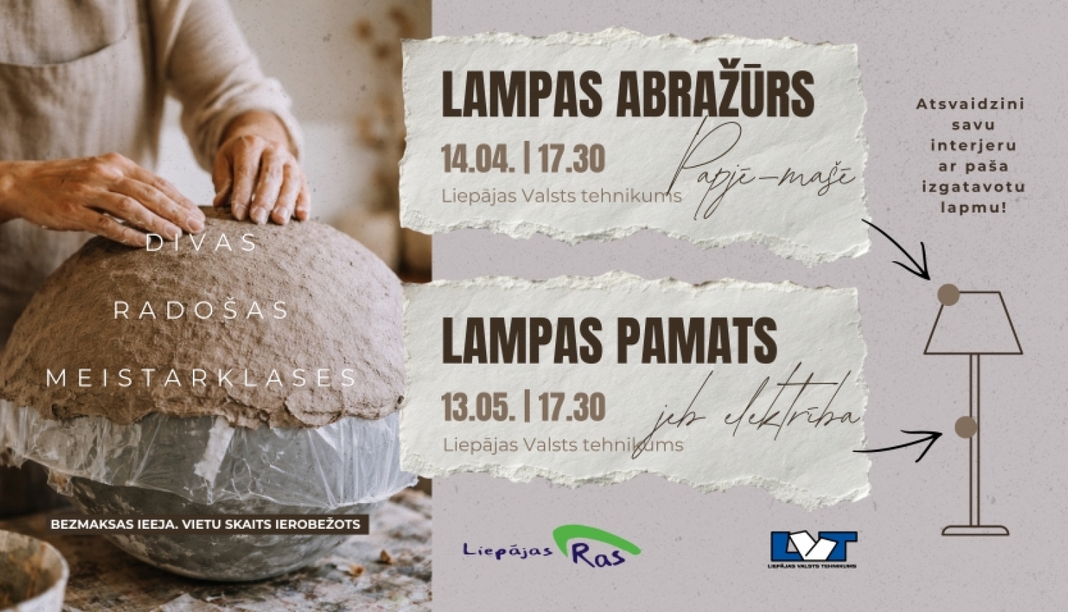 Info afiša - izstrādā savu dizaina lampu