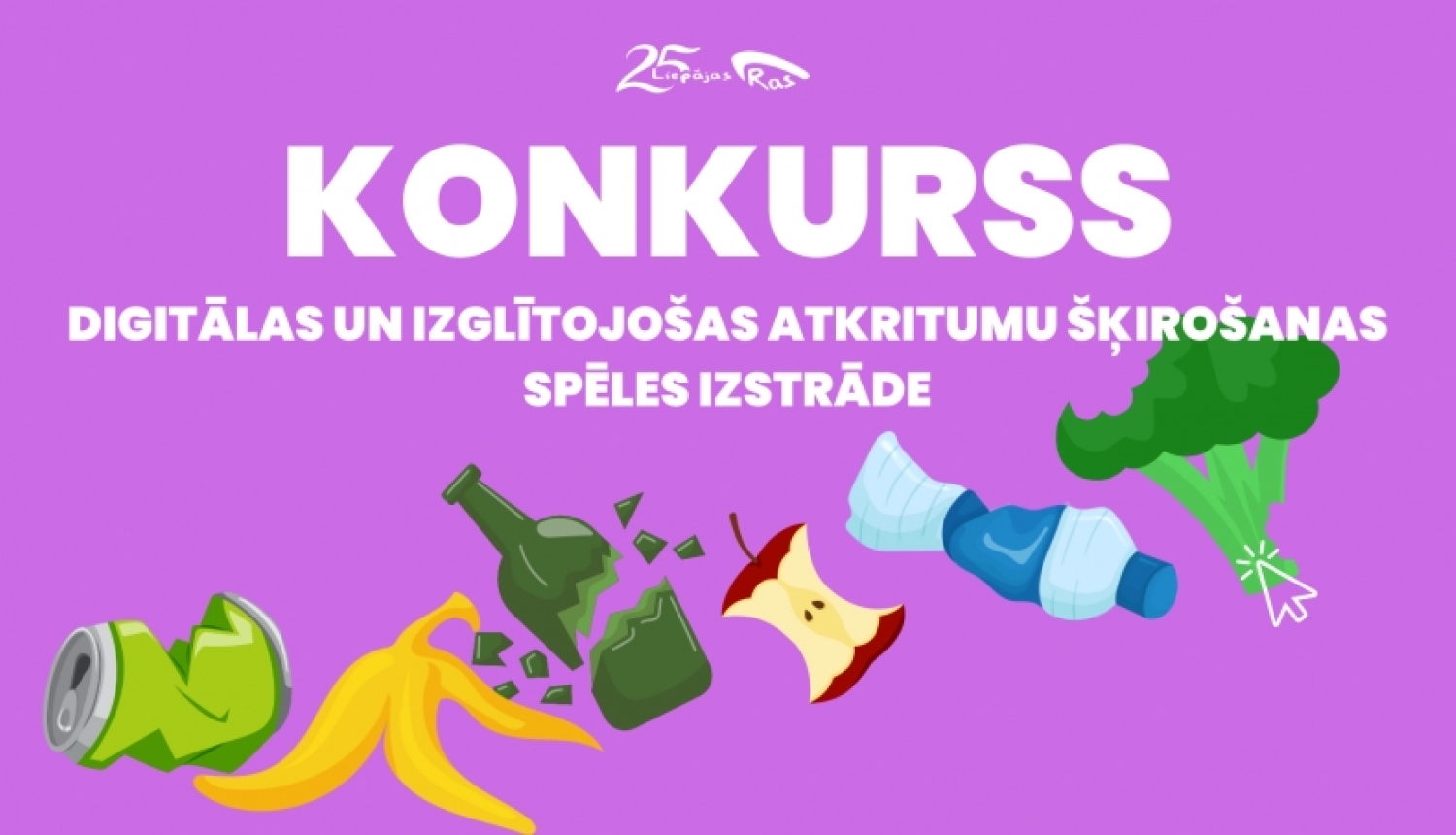 Liepājas RAS izsludina konkursu jauniešiem par digitālas atkritumu šķirošanas spēles izstrādi