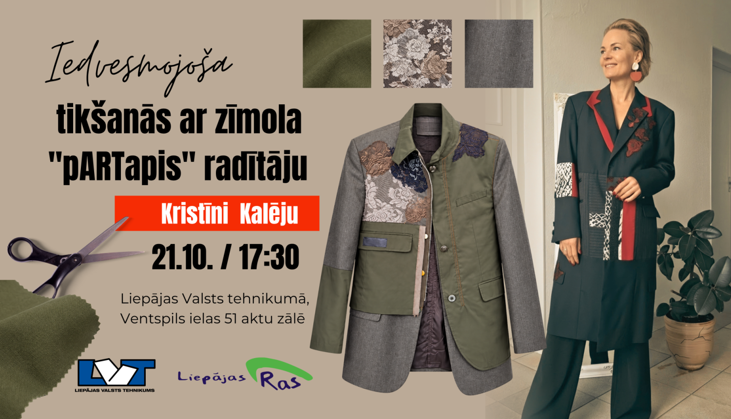 Zīmola "Pārtapis" afiša