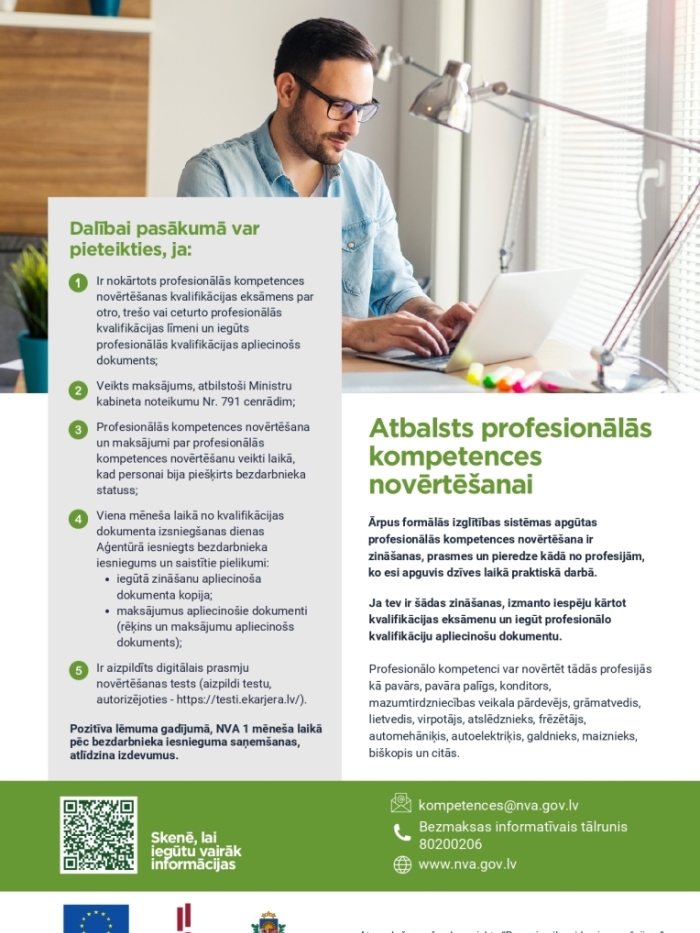 Iesaisties NVA mūžizglītībā - infografika