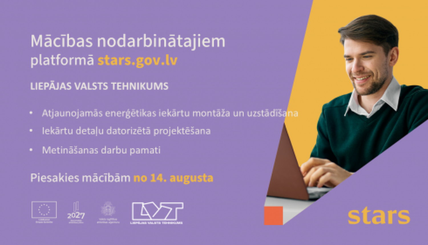 Mācības nodarbinātajiem platformā - Stars