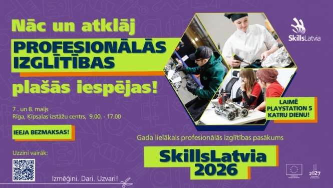Skills Latvia 2026 afiša