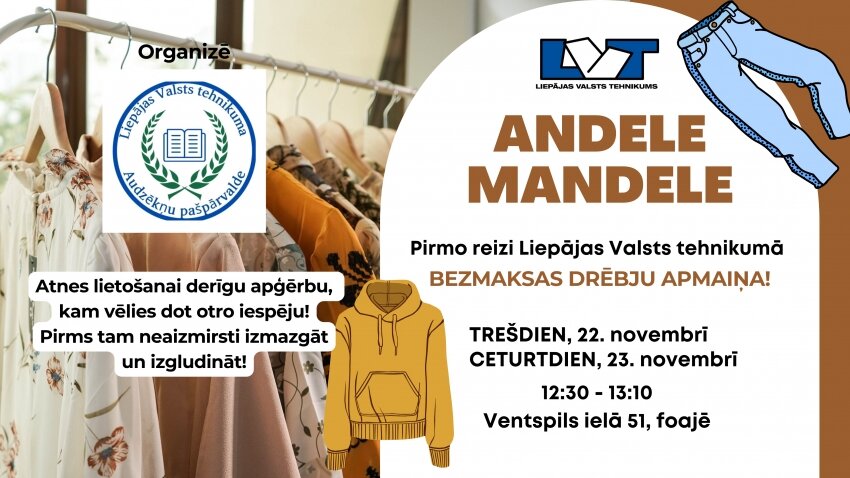 Pirmo reizi skolā apģērbu ANDELE-MANDELE!